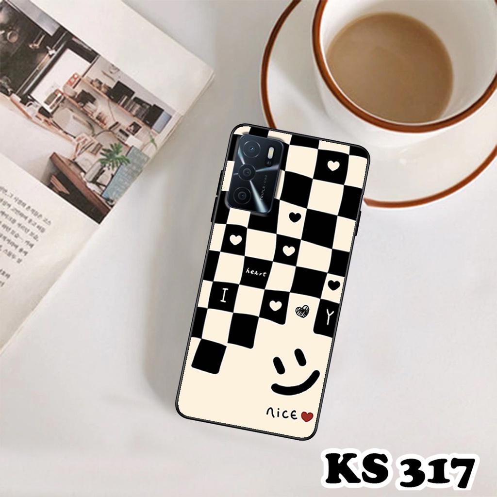 Ốp lưng Oppo A16 - Oppo A16k - Oppo A16s - Opp A16e - Ốp in hình họa tiết caro - Chất liệu TPU siêu bền, sang trọng