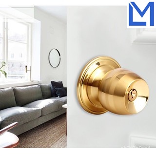 Ổ Khoá inox Tay Nắm Tròn dùng cho phòng ngủ, phòng tắm bền đẹp khoá nhà vệ sinh