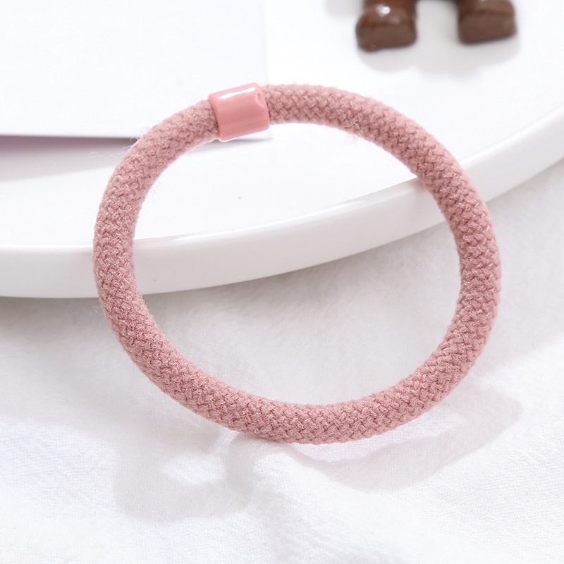 Dây Buộc Tóc Cao Su Co Giãn Màu Trơn Đơn Giản Cho Nữ