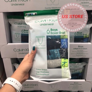 Quần Chip Calvin Klein cho bé trai của Mỹ. Set 6 quần