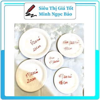 Đĩa giấy trang trí sét 20 cái