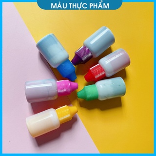 Màu thực phẩm tạo màu cho slime 10ml - Nguyên liệu làm slime tạo màu sắc siêu đẹp