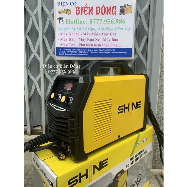 Máy Hàn 🍊 FREESHIP 🍊 Máy hàn MIG SHINE 200S mini 3 chức năng, Hàn không khí, Hàn dùng khí và Hàn que sắt, kẽm, nhôm,inox