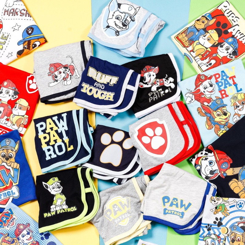 Bộ ba lỗ trẻ em, quần áo sát nách bé trai đội chó cứu hộ Pawpatrol chất liệu cotton cao cấp, mềm mịn size từ 10 đến 25kg
