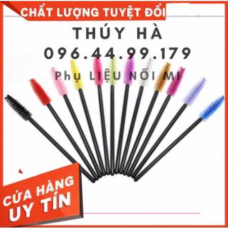 Chổi chải mi nối ( BỊCH 50 CÂY)_dụng cụ nối mi_THÚY HÀ