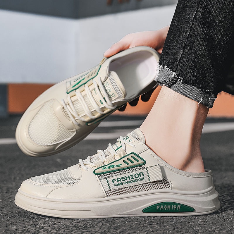 Giày sandal Lưới Không Gót Thoáng Khí Mùa Hè Cho Nam