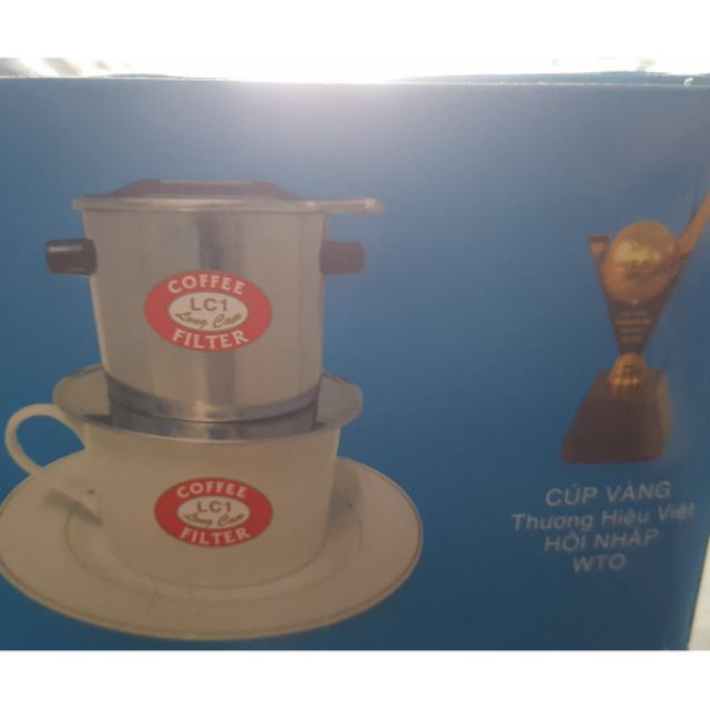 Phin cà phê inox đế dính