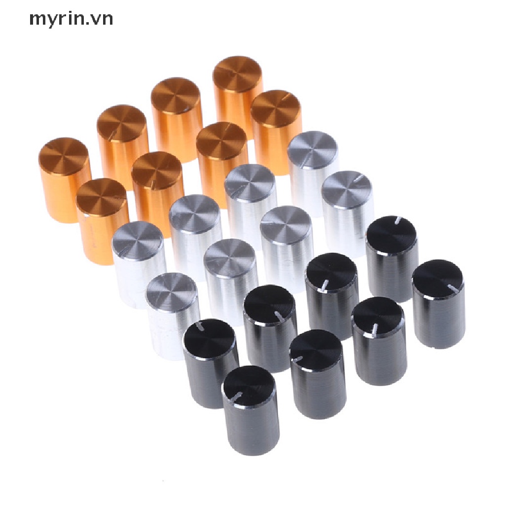 8 Nút Vặn Chiết Áp Điều Chỉnh Âm Lượng Bằng Nhôm 10 * 15mm 6mm
