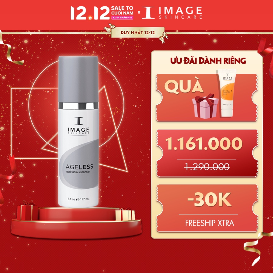 Sữa rửa mặt chống lão hóa da IMAGE SKINCARE AGELESS TOTAL FACIAL CLEANSER 177ml