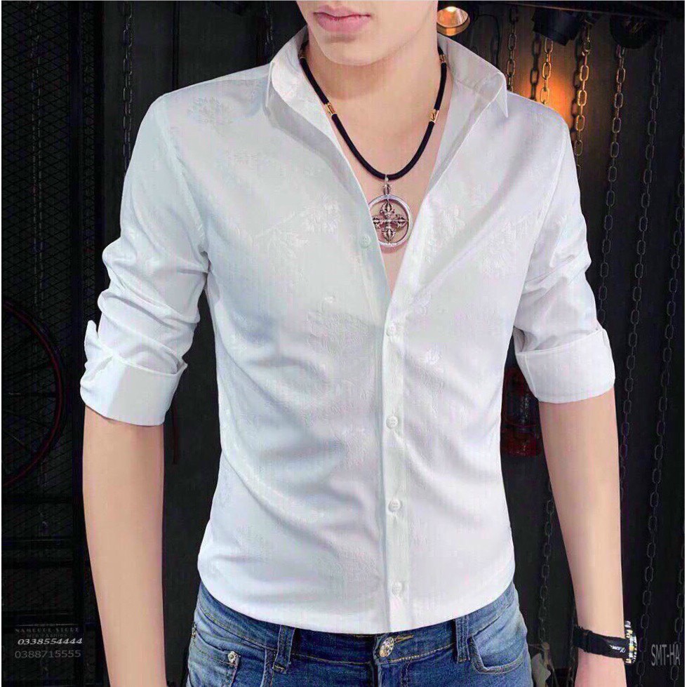 ÁO SƠ MI NAM TAY DÀI , CỰC CHẤT HỌA TIẾT BAO ĐẸP DÀNH CHO GIỚI TRẺ