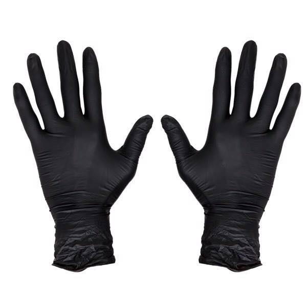 Găng tay cao su đen chịu hóa chất -1 hộp 50 đôi/100chiec-MILALO #1