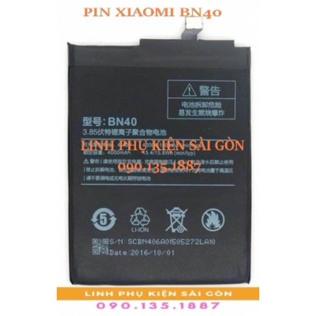 PIN XIAOMI BN40