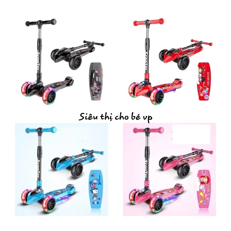 [ RẺ NHẤT SHOPEE ] Xe trượt scooter phát sáng loại to