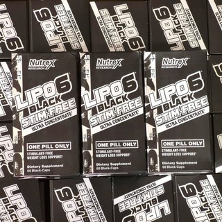 Lipo 6 | Nutrex Lipo-6 Black Stim Free [60 Viên] | Giảm Cân Đốt Mỡ Cao Cấp, Không Caffein  - Chính Hãng - Suppcare Store