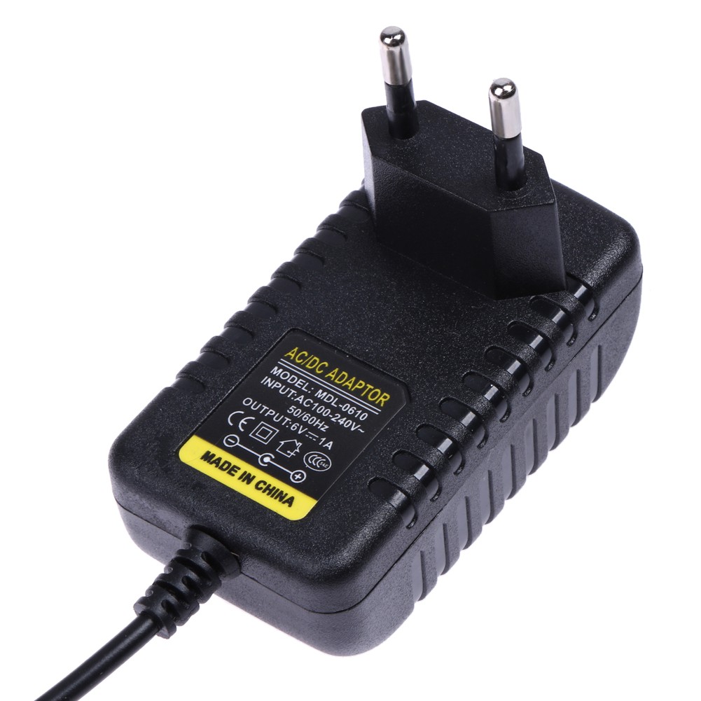 [tmys] AC 100-240V Converter Adapter DC 5.5 x 2.5MM 6V 1A 1000mA Charger EU Plug