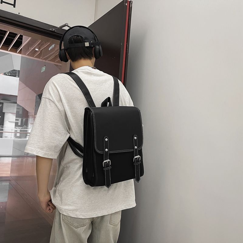 Ba Lô Da PU Mềm Phong Cách Retro Anh Quốc Cho Học Sinh