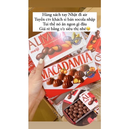 Chocolate Meiji Hạnh Nhân Socola Nhập Khẩu