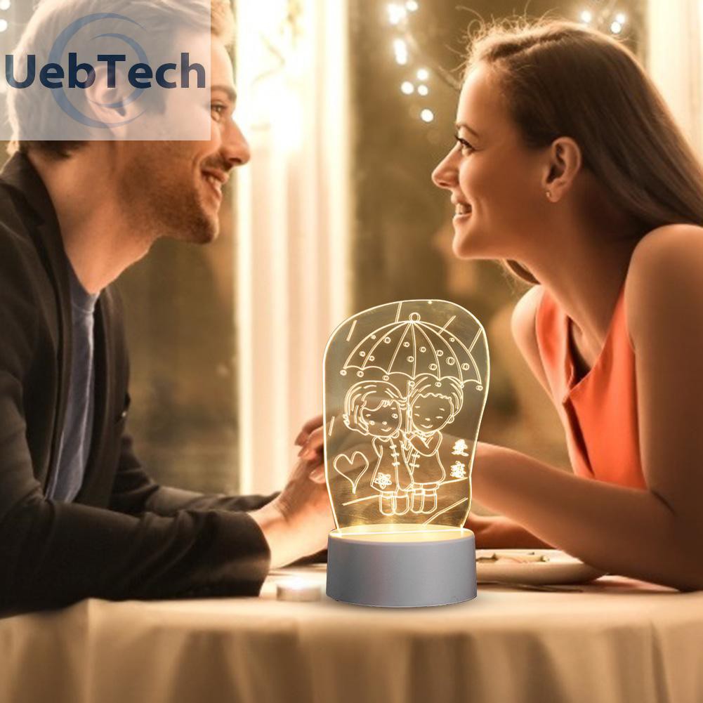 Đèn Led Uebtech 3d Hình Bóng Bay Có Cổng Usb