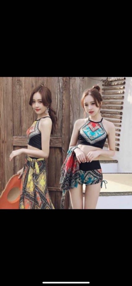 Bộ bơi 3 chi tiết kèm khăn. | BigBuy360 - bigbuy360.vn