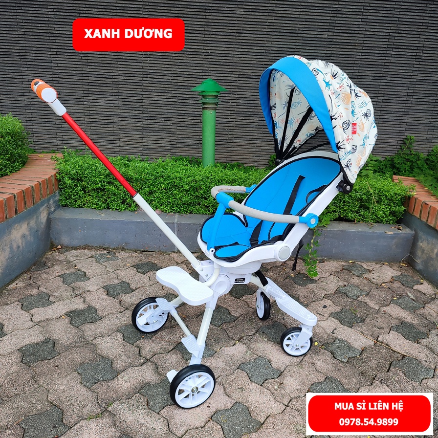 Xe đẩy cho bé, Xe đẩy gấp gọn cho bé đi du lịch ngả 3 tư thế X9