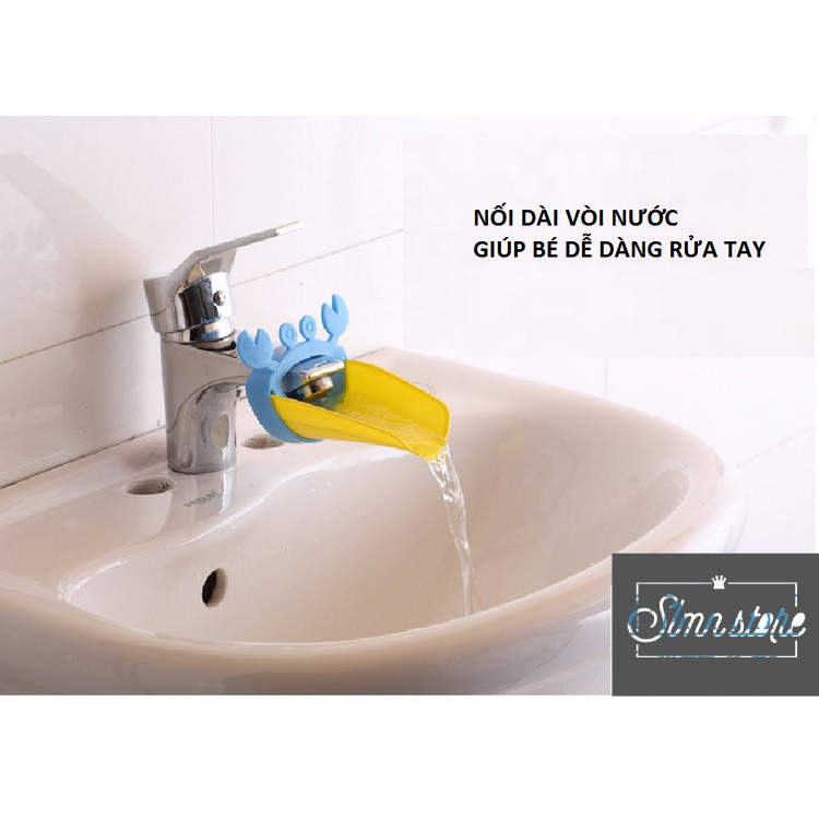 Vòi nước trang trí gắn lavabo nối dài vòi giúp bé rửa tay dễ dàng. Slmn_VNC