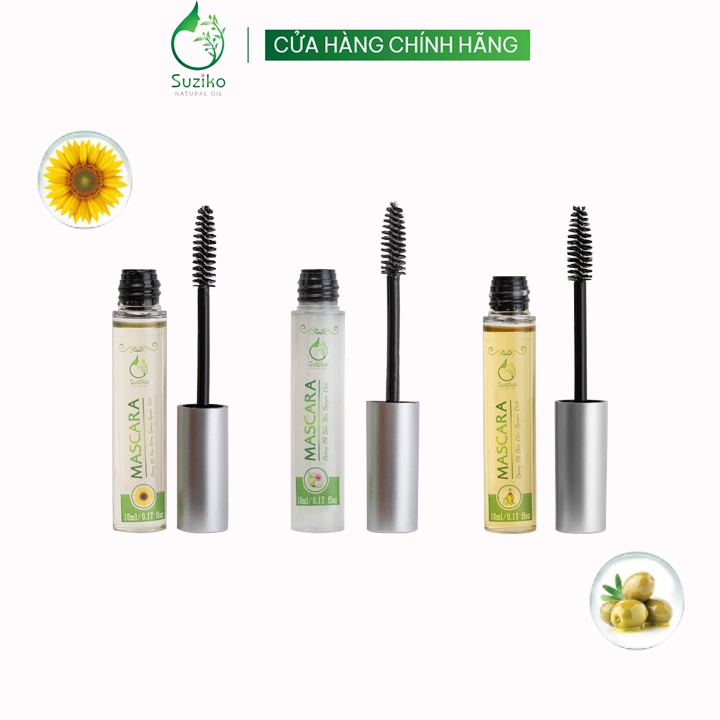 Mascara dưỡng mi SUZIKO dầu thiên nhiên nguyên chất giúp mi chắc khỏe dày và dài tự nhiên 10ml