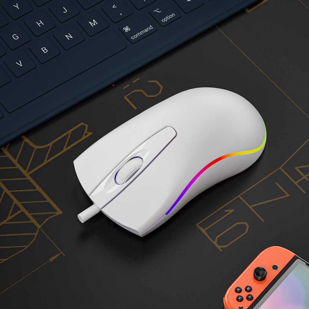 chuột máy tính Bảo hành 24 tháng Chuột văn phòng chơi game Gaming Con lăn chống trượt và đèn nền X3chuột cơ học