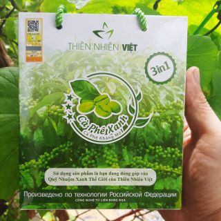 Cafe xanh thiên nhiên việt hộp 10 gói