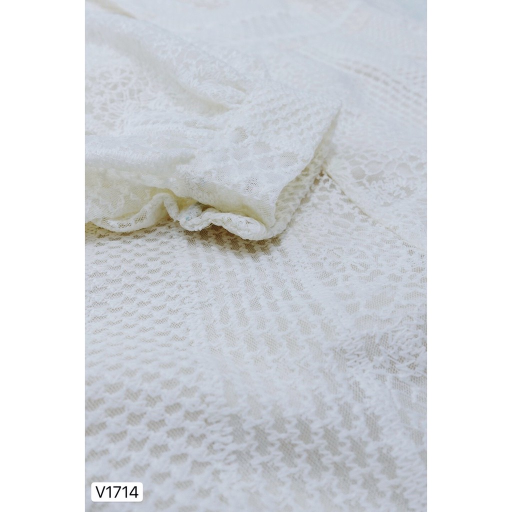 Váy kem ren xòe thiết kế V1714 - DVC Dolce Viva Colection Authentic ( Ảnh mẫu và ảnh trải sàn do shop tự chụp ) | BigBuy360 - bigbuy360.vn