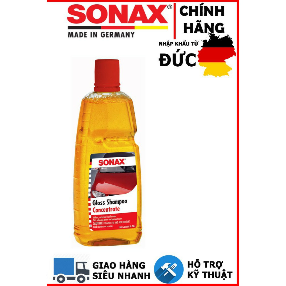 Nước rửa xe đậm đặc Sonax Gloss Shampoo 1000ml (Vàng)