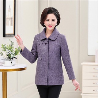 Áo khoác dạ mùa đông cho mẹ