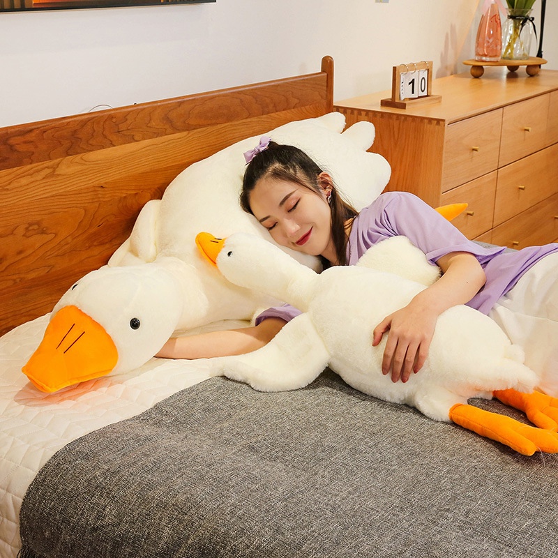 Gối Ôm Nhồi Bông Hình Ngỗng Dễ Thương Cho Bé