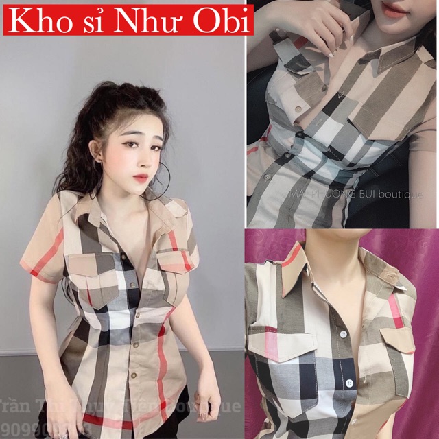 ÁO SƠ MI KẺ TÚI HỘP