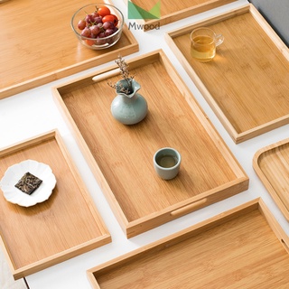 Khay tre đựng ấm chén uống trà, khay trà thiết kế sang trọng decor phòng khách