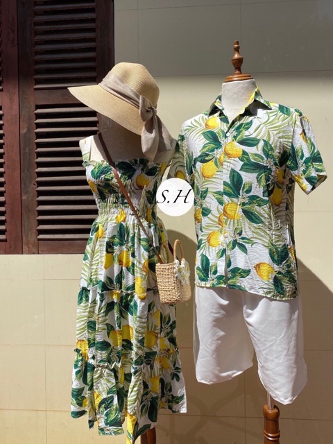 Váy 2 dây tầng - set đồ đôi áo váy siêu xinh