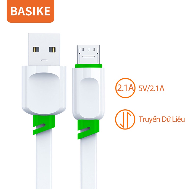 Dây cáp sạc nhanh BASIKE CT319K hỗ trợ truyền dữ liệu nhanh chóng cao cấp đa năng cho Android 1M