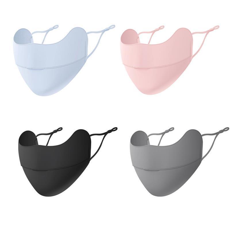 Khẩu Trang Chống Tia Cực Tím Bằng Lụa Lạnh Thoáng Khí Có Thể Giặt Và Tái Sử Dụng