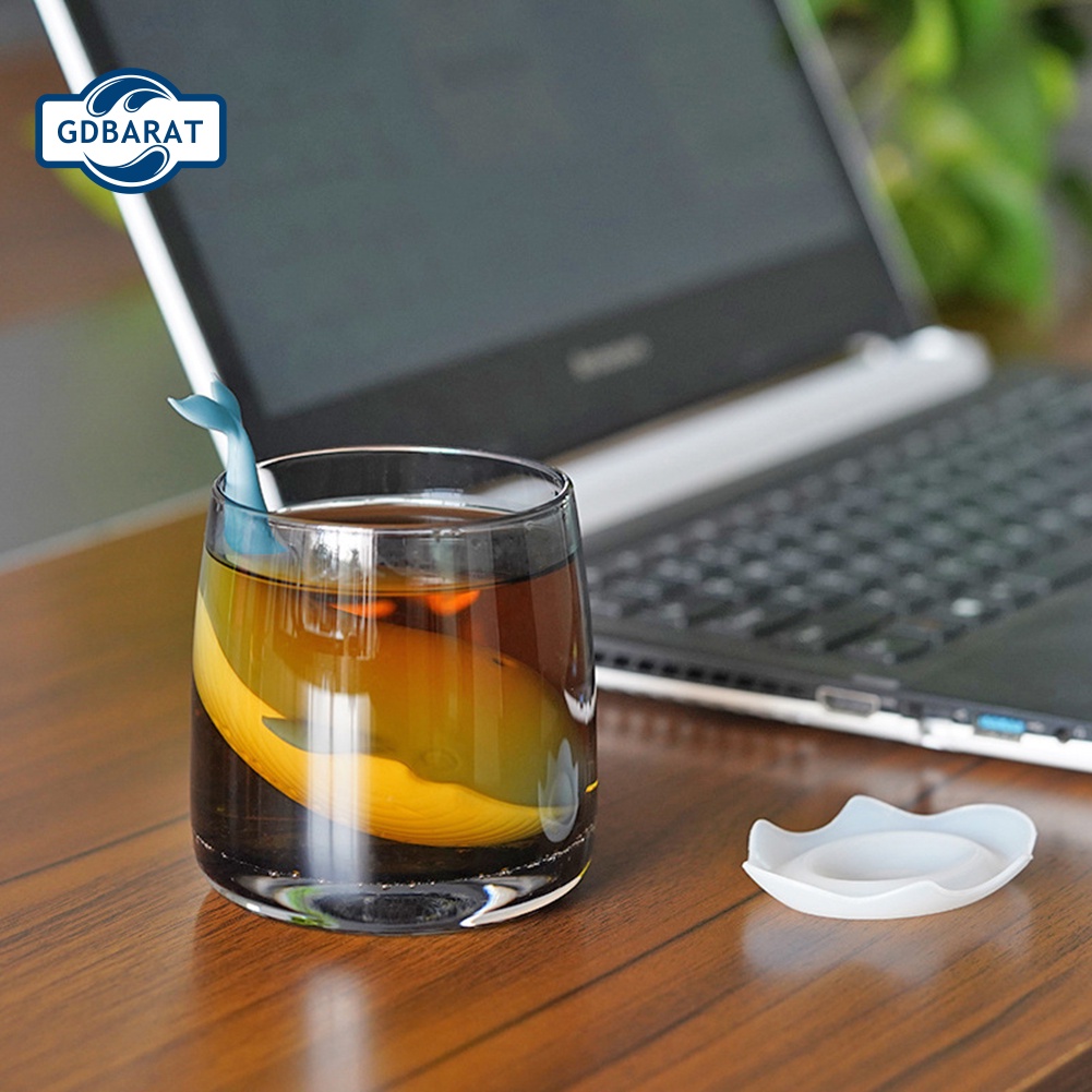 Dụng Cụ Lọc Trà Bằng Silicone Hình Cá Voi Dễ Thương