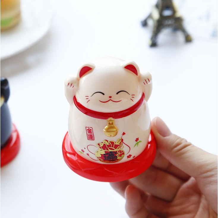 Hủ đựng tăm hình mèo may mắn - BX0387