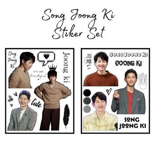 Bộ sticker dán trang trí hình song joong ki khổ A6 dành cho Fans