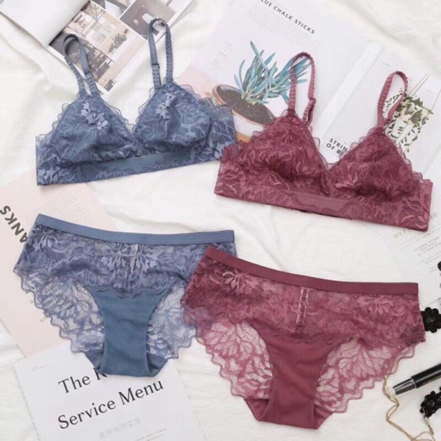 Bộ đồ lót ren Cenka không mút BL | BigBuy360 - bigbuy360.vn