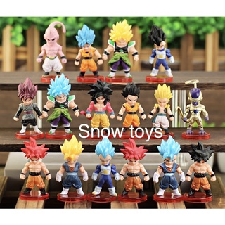 [Xả hàng] Mô hình Dragon Ball 16 - Songoku Son Goku Rose Vegeta Gotenks Gohan Broly Majun Buu Frieza Vegeto - 3cm x 7cm