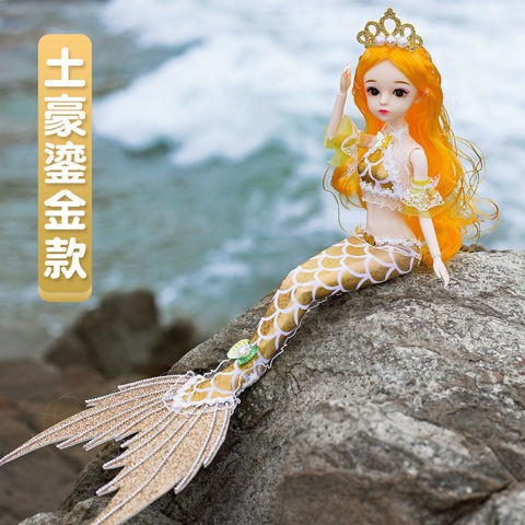 Búp Bê Barbie Nàng Tiên Cá Làm Thủ Công Chất Lượng Cao Cho Bé Gái