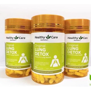 Viên uống thải độc,bổ phổi lung detox healthy care 180 viên của úc