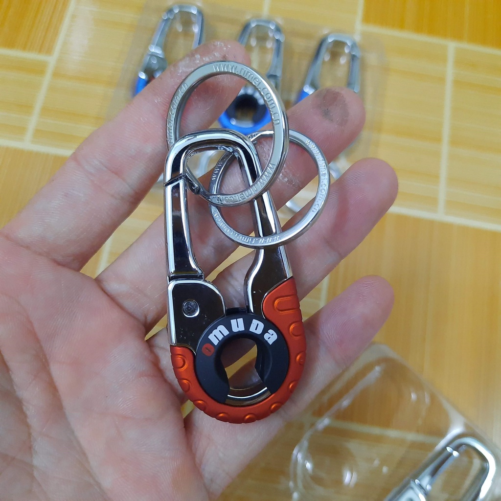 Móc treo chìa khóa Omuda bằng hợp kim sang trọng chống gỉ xước