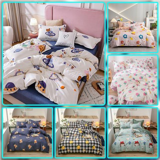 [Tổng hợp cho bé] Bộ chăn ga 💎SALE💎 set ga gối poly cotton họa tiết cute cao cấp bao gồm Vỏ Chăn gối và bộ ga giường