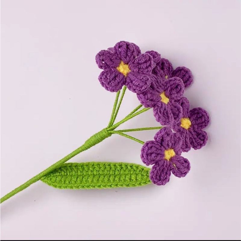 DIY Gói Nguyên Liệu Móc Cành Hoa Nhí Len  - Quà Tặng Handmade Tự Làm Ý Nghĩa [Có hướng dẫn]