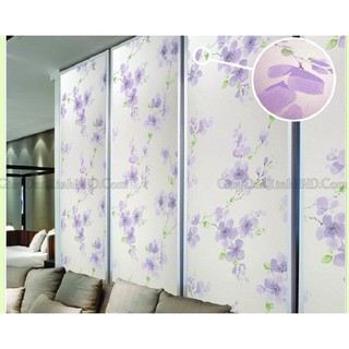 5m Decal dán kiếng/dán kính khổ 45cm  Hoa tím