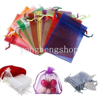 Set 25 Túi Lưới Rút Dây Đựng Quà Tặng Đa Năng