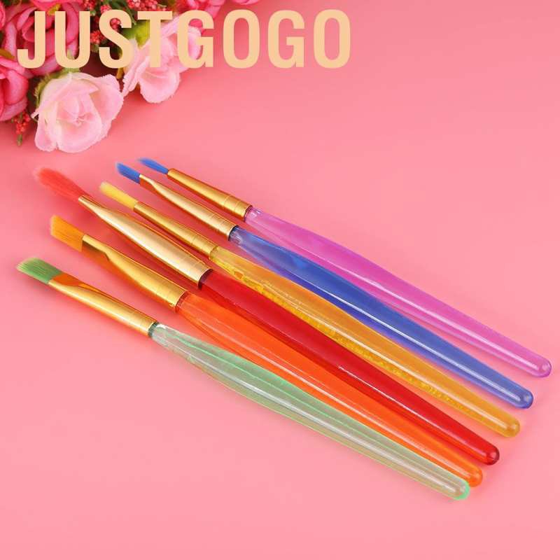 (Hàng Mới Về) Set 6 Cọ Vẽ Màu Nước Bằng Nylon Dành Cho Trẻ Em